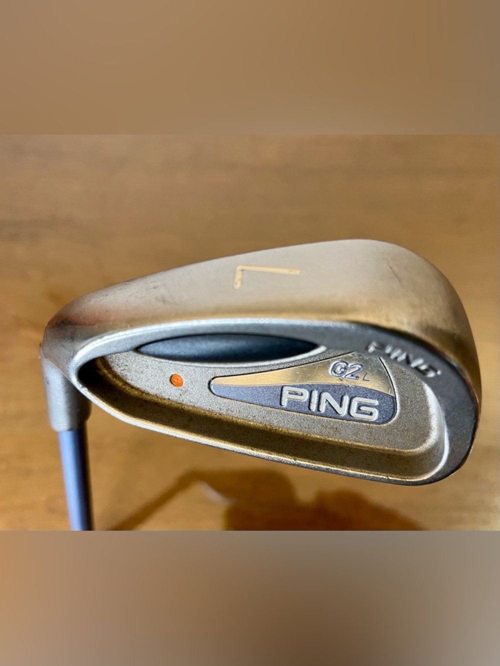 Ping G2 L 7-Iron LH Orange Dot - Ping TFC-100 Ladies Flex - ~36”